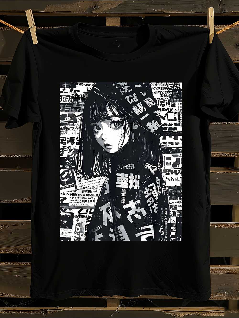 Japanese Manga Girl Anime T-Shirt XXXL