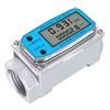 Turbine Digital Oil Meter LCD Heating Oil Flow Meter Diesel Gasoline Flow