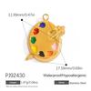 Stainless Steel DIY Jewelry Accessories Cartoon Enamel Pendant for Bracelets and Necklaces
