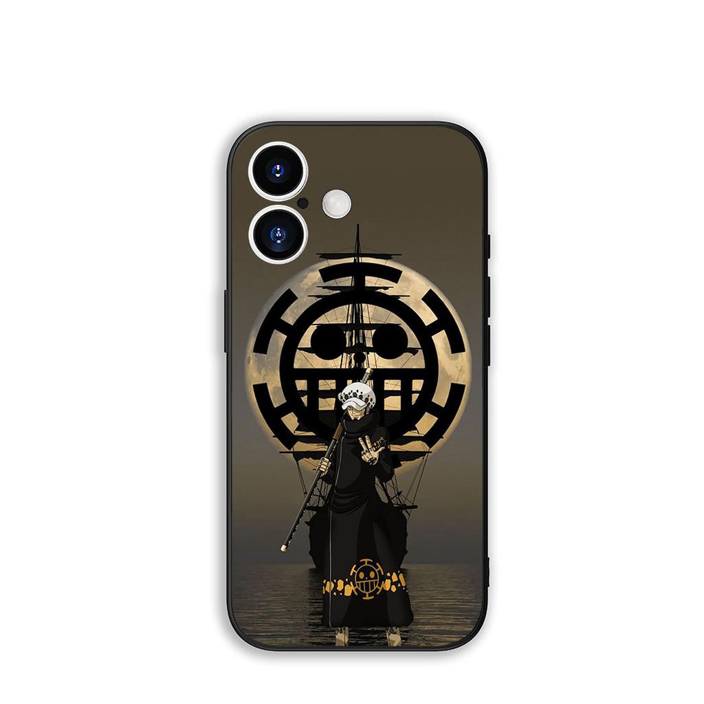 Phone Cover Trafalgar D Water Law One Piece for Apple iPhone 16 15 14 Plus 13 12 Mini 17 Pro Max + ProMax 16E Air 15+ Case