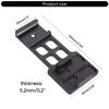 20mm Side Rail Mount for 360 X3/10 11 Sports Cameras Hollowed Out Base Clamp Sturdy Screws Fixing Holder Connector