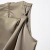 European and American Women's Clothing Summer New Products Fashion Temperament Pleated Decorative Texture Dress