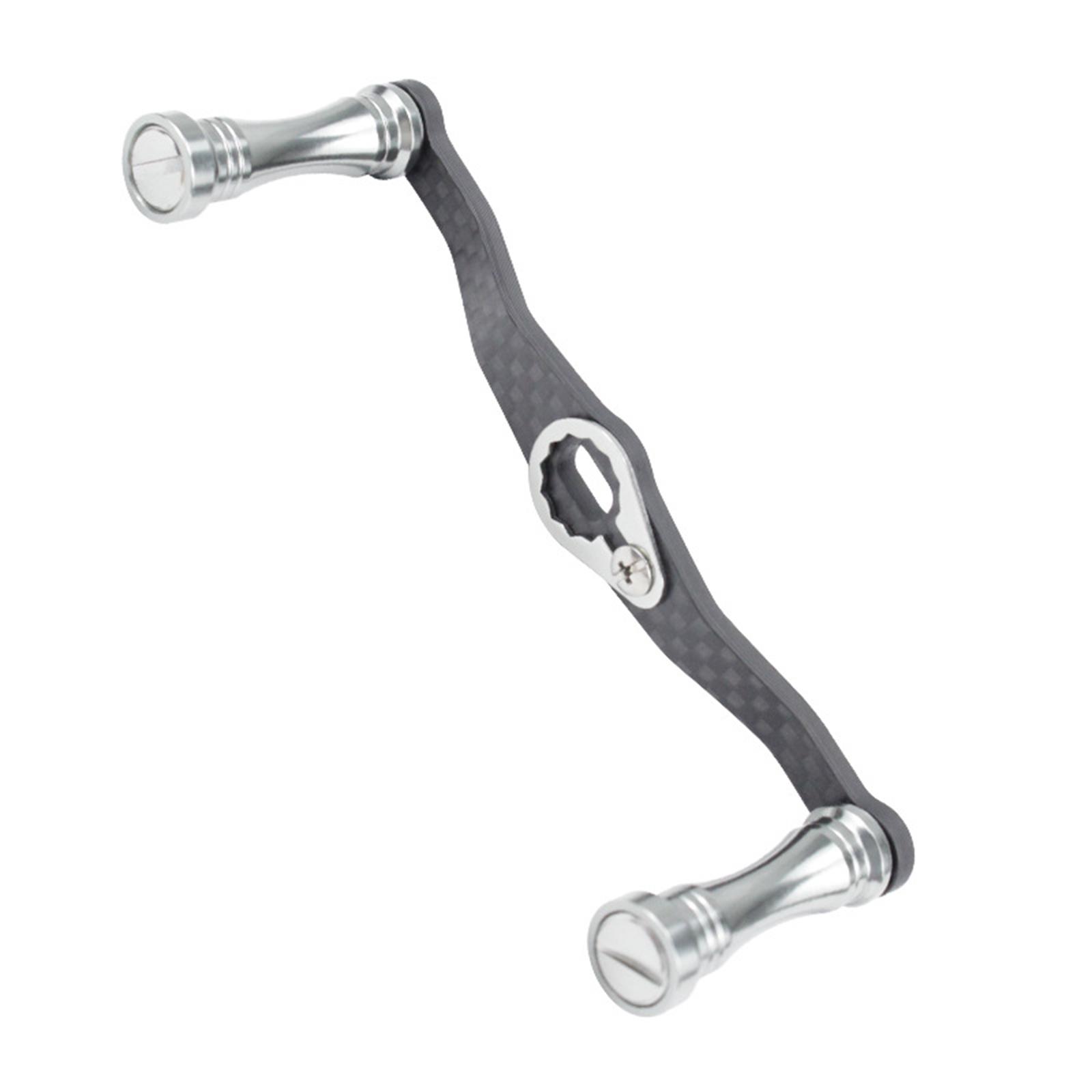 

Fishing Reel Handle Carbon Fiber Power Handle Knob Grip Assembly Part Fishing Reel Handle Baitcasting Reel Replacement серебряный