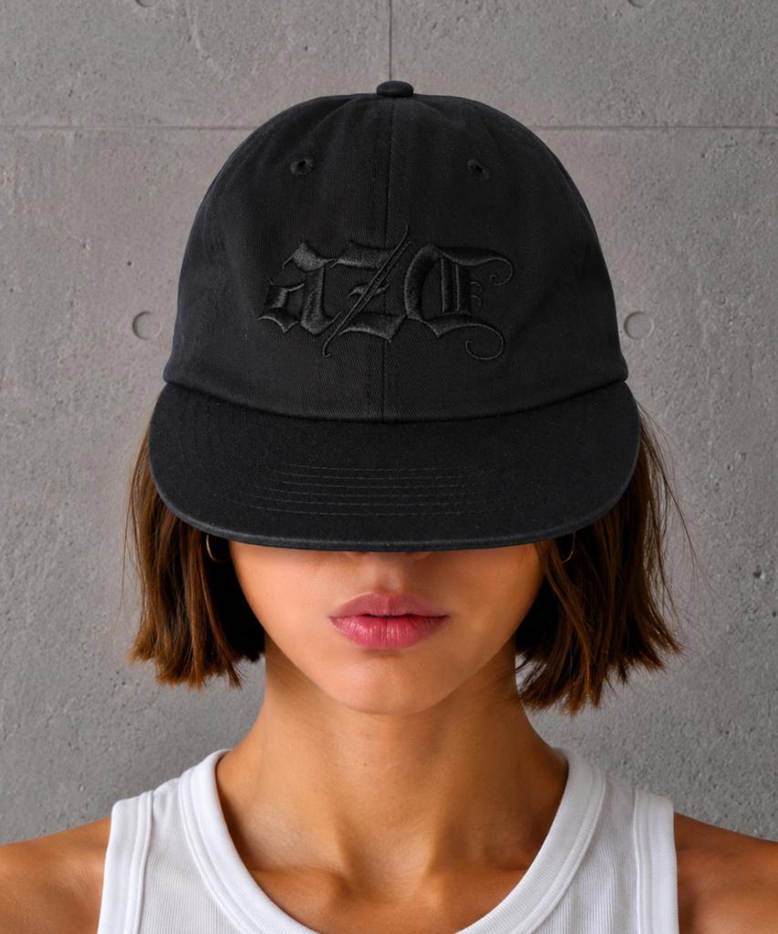 AZENDER Flat Snap Cap Large Black