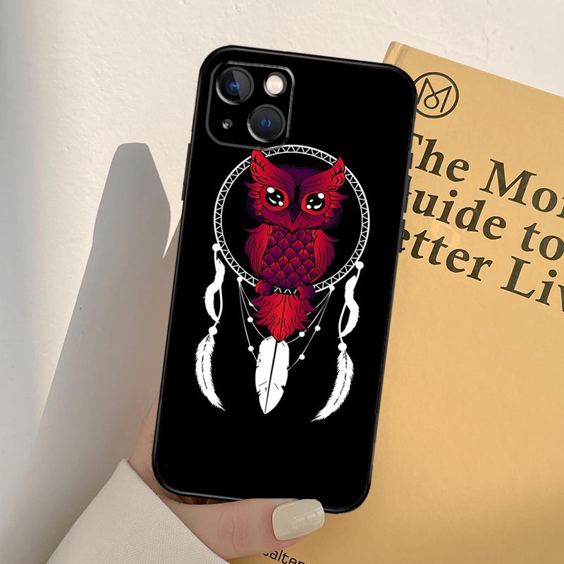 Dream Catcher Feather Wolf Phone Case For iPhone 17 16 14 13 12 11 15 Pro Max mini XR 16e 15 16 Plus 17 Air Full Cover