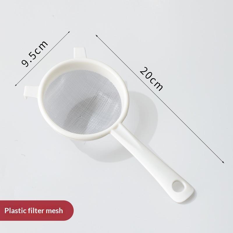 Ultra Fine Mesh Mesh Strainer With Handle Mini Plastic Colander Separation Net Food Juice Strainer Yogurt Mesh Sieve Kitchen Use