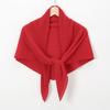 New hot-selling chiffon crumpled square scarf, solid color fashionable pleated shawl bag head multi-purpose yarn scarf