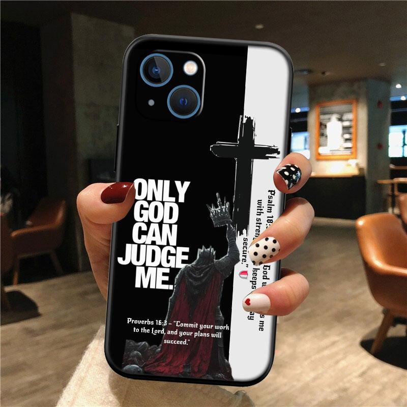 IK15 Bible Verse Jesus Christ New High-End Shell Phone Case for OPPO A3 Pro A72 A74 A76 A77 A77S A78 A79 A94 A95 A18 A40M A58