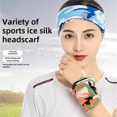 Breathable Multifunctional Ice Silk Cycling Headscarf & Neck Scarf