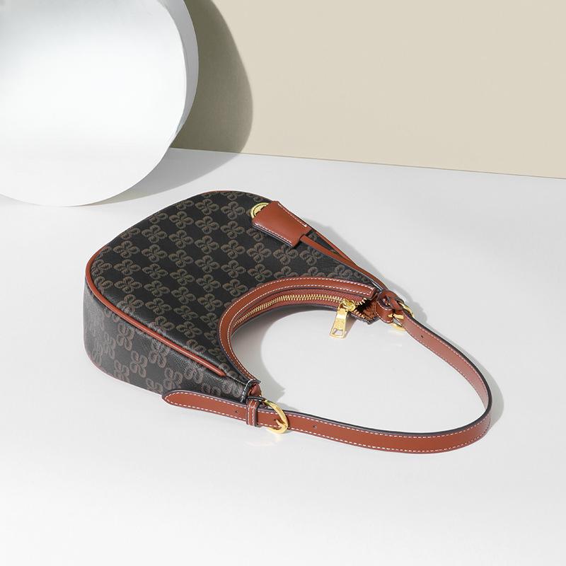 Trendy Crescent-shaped Bag, Versatile Crescent Bag, Niche Design Handbag, Commuting Single-shoulder Crossbody Bag, Underarm Bag