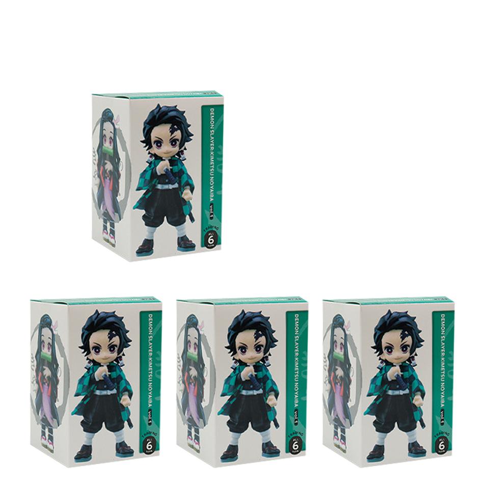 Demon Slayer Tanjiro Kamado Nezuko Anime Cartoon Figure Blind Box Creative Personalized Statue Model Ornament Surprise Gift Box