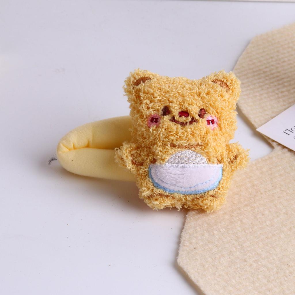 2024 Fluffy Onigiri Doll Hair Clip for Women - Large Plush Shark Claw Accessory for Autumn/Winter