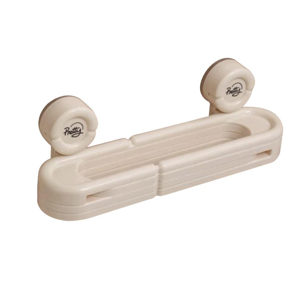 

Suction Cup Bathroom Storage Rack Folding 3-in-1 Towel Rack Durable Shoe Rack белый