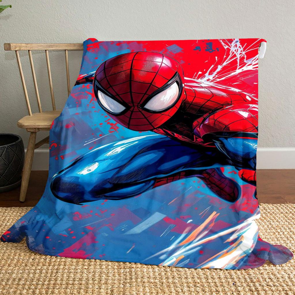 Spider-Man Patterned Comfortable Blanket. Super Soft Fleece, Soft, Comfortable, and Lightweight.Suitable As a Gift
