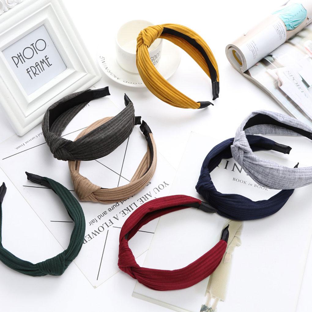 Fashion Women's Soft Headband Alice Band Top Knot Headbands Twist Hairband 1pcs
