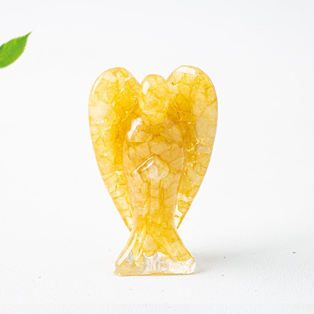 Figura de Ángel de Cristal de Resina con Diseño Hecho a Mano para Decoración del Hogar Idea de Regalo