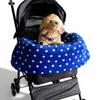 Nervousrhinos Pet Cart Cushion, Chin Rest Cushion, Approx. 60-80-3cm Sizes, Easy To Install, Removable, and Washable, Blue Star