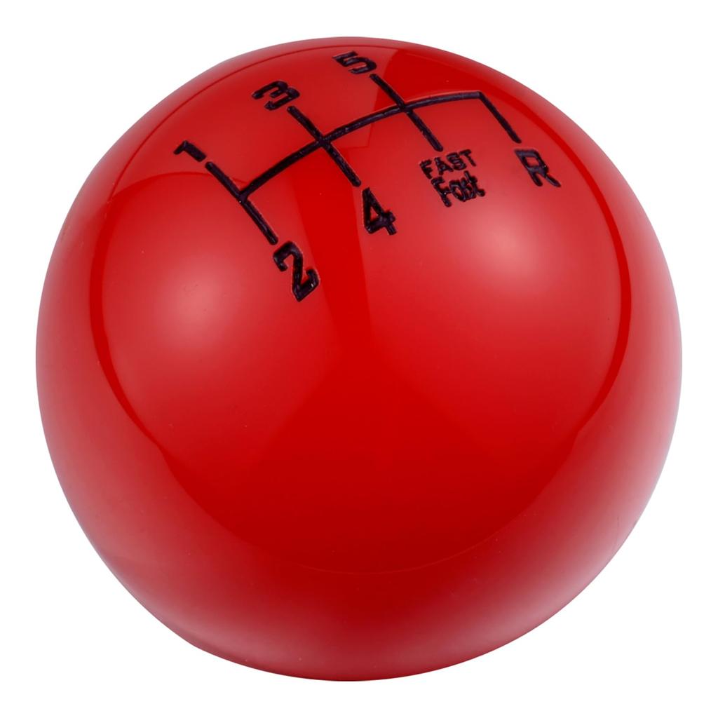 Abfer Round Shift Car Shift Knob Handle Suitable for Most Manual Transmission Cars and Red 6-Speed Knob, Head, Trucks,
