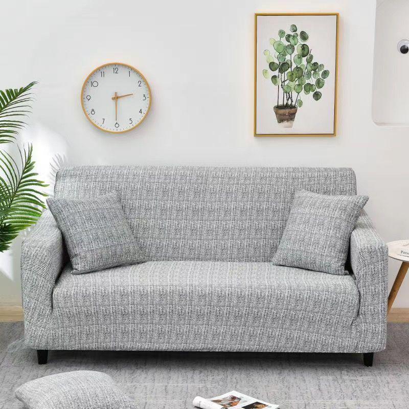 Stretch-Sofabezug mit Blumendruck, elastischer Möbelschutz, Schonbezüge, Couchbezug, 1/2/3/4-Sitzer-Sofabezug für Wohnzimmer