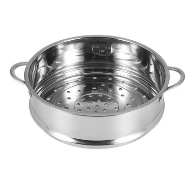 Haskoss 20cm Thick Stainless Steel Food Steamer with Double Ears for Soup Pot and Milk Pot, Kitchen Tool