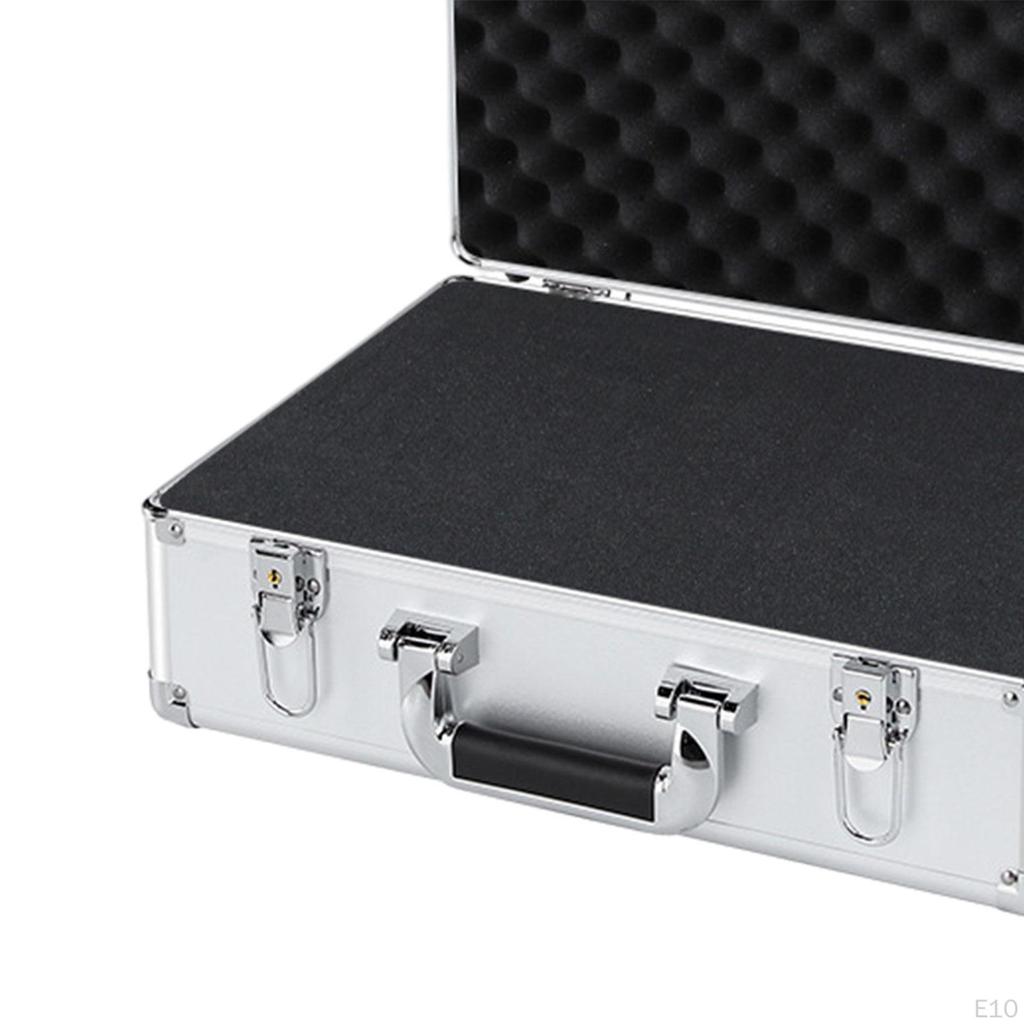 Aluminum Hard Carrying Case,Aluminum Case with Foam,Microphone Shockproof Case,Hard Shell