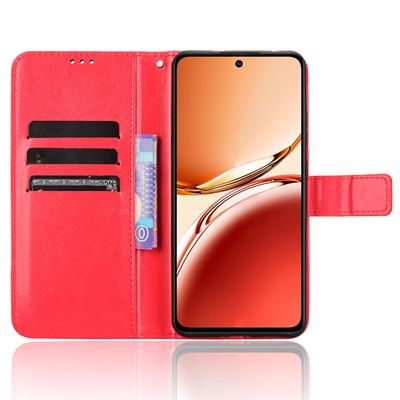 For Oppo Reno12 F 5G/Oppo F27 5G Leather Phone Case Wallet Crazy Horse Texture