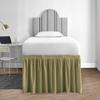 Ruffled Bed Skirt Solid Color Wear Resistant Washable Non-Fading Extra Long College