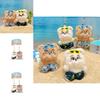 Bear Go Sea Plush Keychain Pair With Beach Pants Design For Students And Gift Giving
