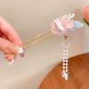 Ancient Style Peach Blossom Hairpin Classic Chinese Headwear Sweet Hanfu Hairpin  Gift