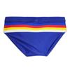 Men's Fashion Pride Day Swimming Briefs Low Waist Plus Size Summer Beach Wear