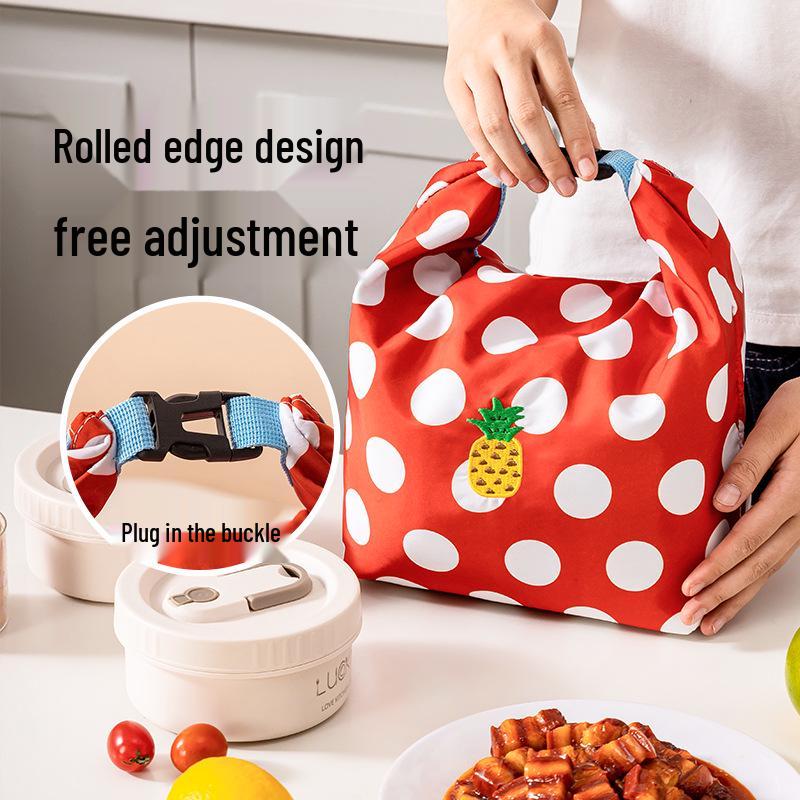 Large Capacity Foldable Insulated Lunch Bag for Freshness Preservation
