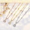 Love Full Diamond Necklace Light Luxury Little Woman Versatile Hot Girl Collarbone Chain Accessories
