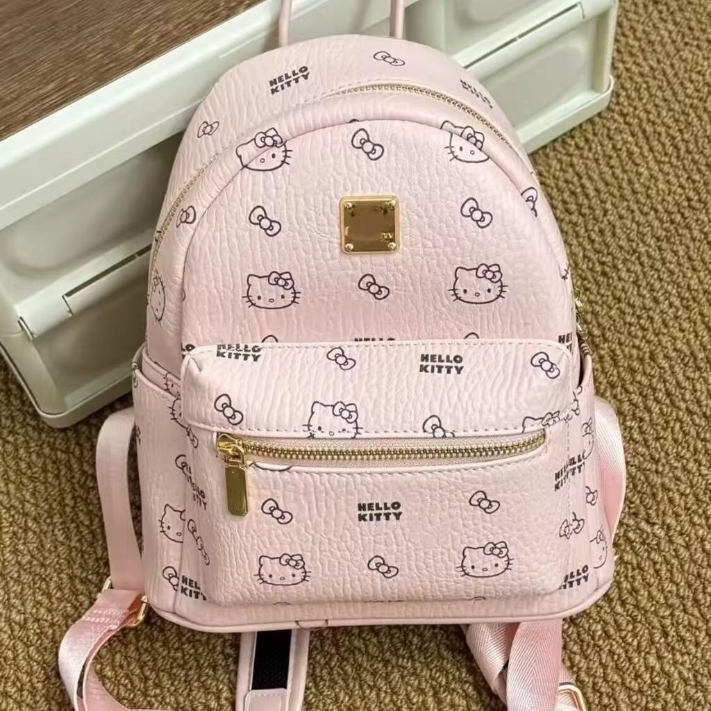 Hellokitty Girl Backpack With Pu Material For Casual Travel And School Use