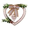 Heart Shaped Wall Decor 11.73 Inch Rustic Wooden Ornament