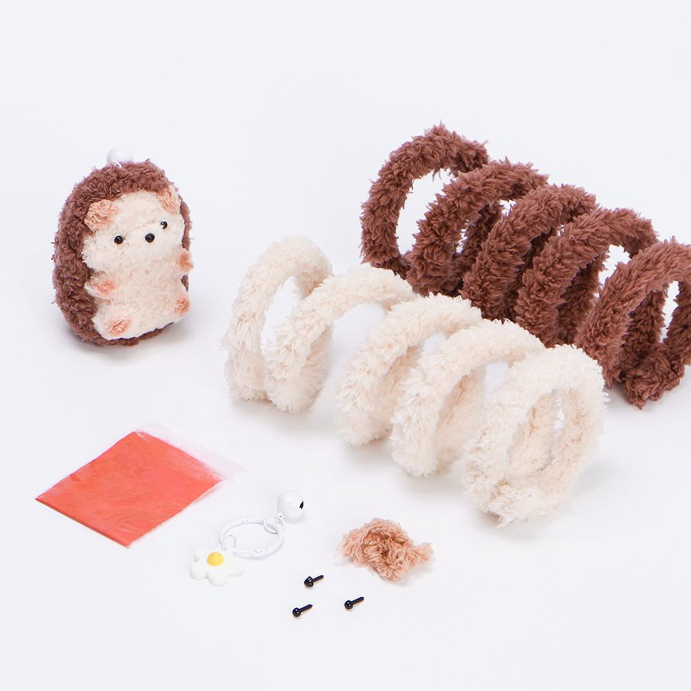 Colorful Chenille Stems Pipe Handmade Squirrel&Orangutan&Fox&Hedgehog Plush Twist Sticks DIY Material Package for Kids&Adult