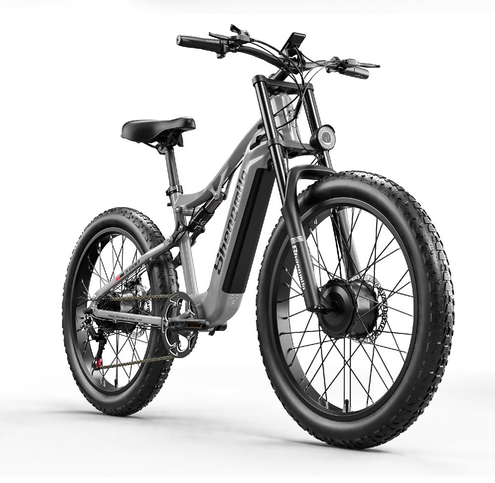 Shengmilo S600 2000W Dual Motor Electric Bike - 26" Fat Tire eBike with Samsung Battery & Hydraulic Brakes