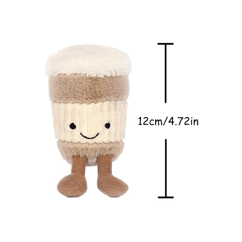 Cute Milk Tea Cup Keychain Adorable Fluffy Drink Keyring High-quality Comfortable Toys Children's Birthday Gift Companion Gift
