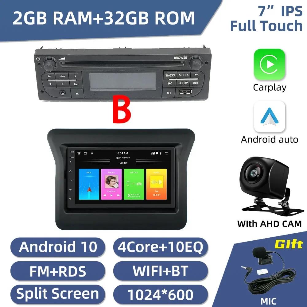 7" Carplay Car Radio For Nissan N400 Opel Movano Renault Master III 3 2010 - 2019 2 Din Android Stereo Multimedia GPS Autoradio