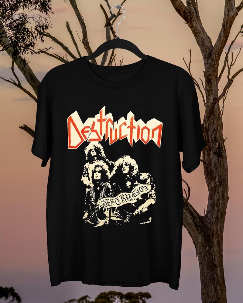 Vtg  DESTRUCTION Band Member Short Sleeve Black All Size S to 4XL Shirt Unisex T-Shirt XXXXL