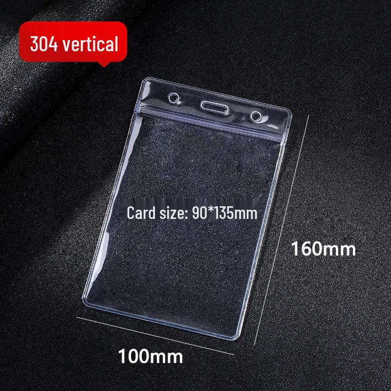 Wodoodporny Przezroczysty PVC Etui na Kartę ID ze Smyczą dla Studentów