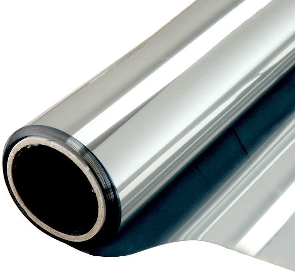 

2M односторонняя зеркальная оконная пленка, отражающая самоклеящаяся стеклянная пленка, виниловая, анти-УФ, терморегулирующая, солнцезащитная, тонированная оконная наклейка 40x100 cm серебряный