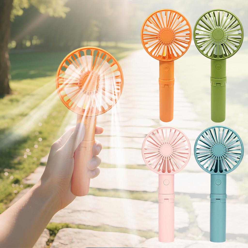 19cm 3 Speed Rechargeable Handheld Small Fan With Stand