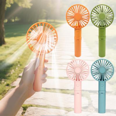 19cm 3 Speed Rechargeable Handheld Small Fan With Stand