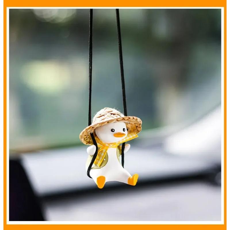 Car Rearview Mirror Swing Duck Car Hanging Piece Navy Duck