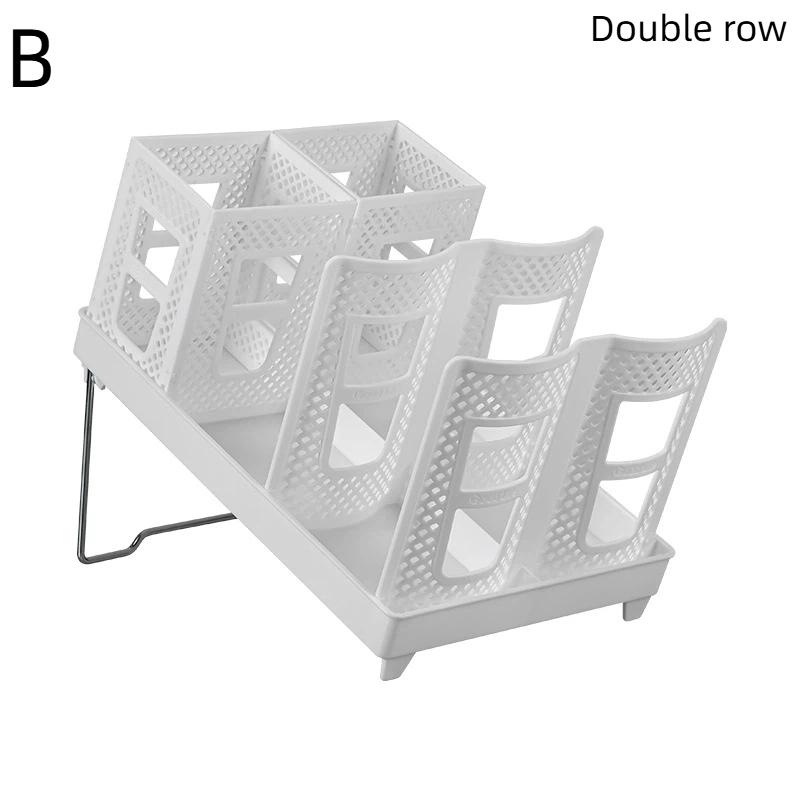 Detachable Multifunctional Disposable Paper Cup Holder Single Double Size Coffee Cup Storage Rack Plastic Ground Mounted Home