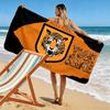 Custom Name,Hull City Print Beach Towel, Large Soft Quick Dry Towel for Beach Camping Swimming