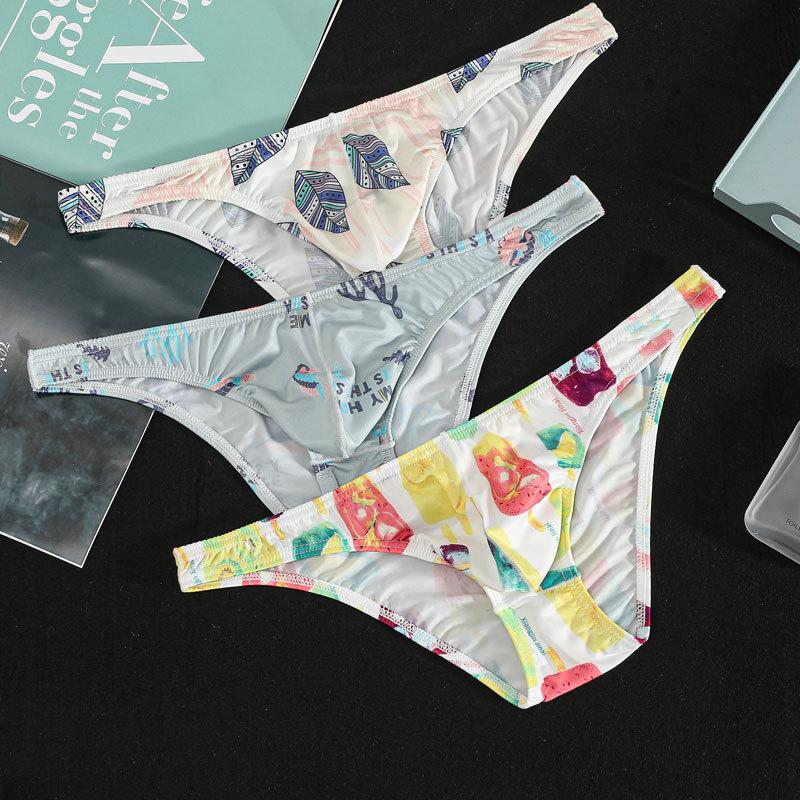 Calzoncillos bóxer para hombre U Convexo Cintura Baja Deportes Verano Shorts Estampados