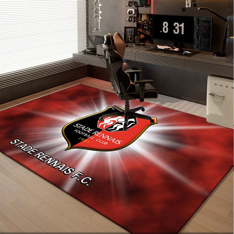 1PC rug Stade Fc Emblem Carpet, Chair Rug,Area Rug for Office Bedroom living rooms bedroom, Doormat decor Christmas fan gifts