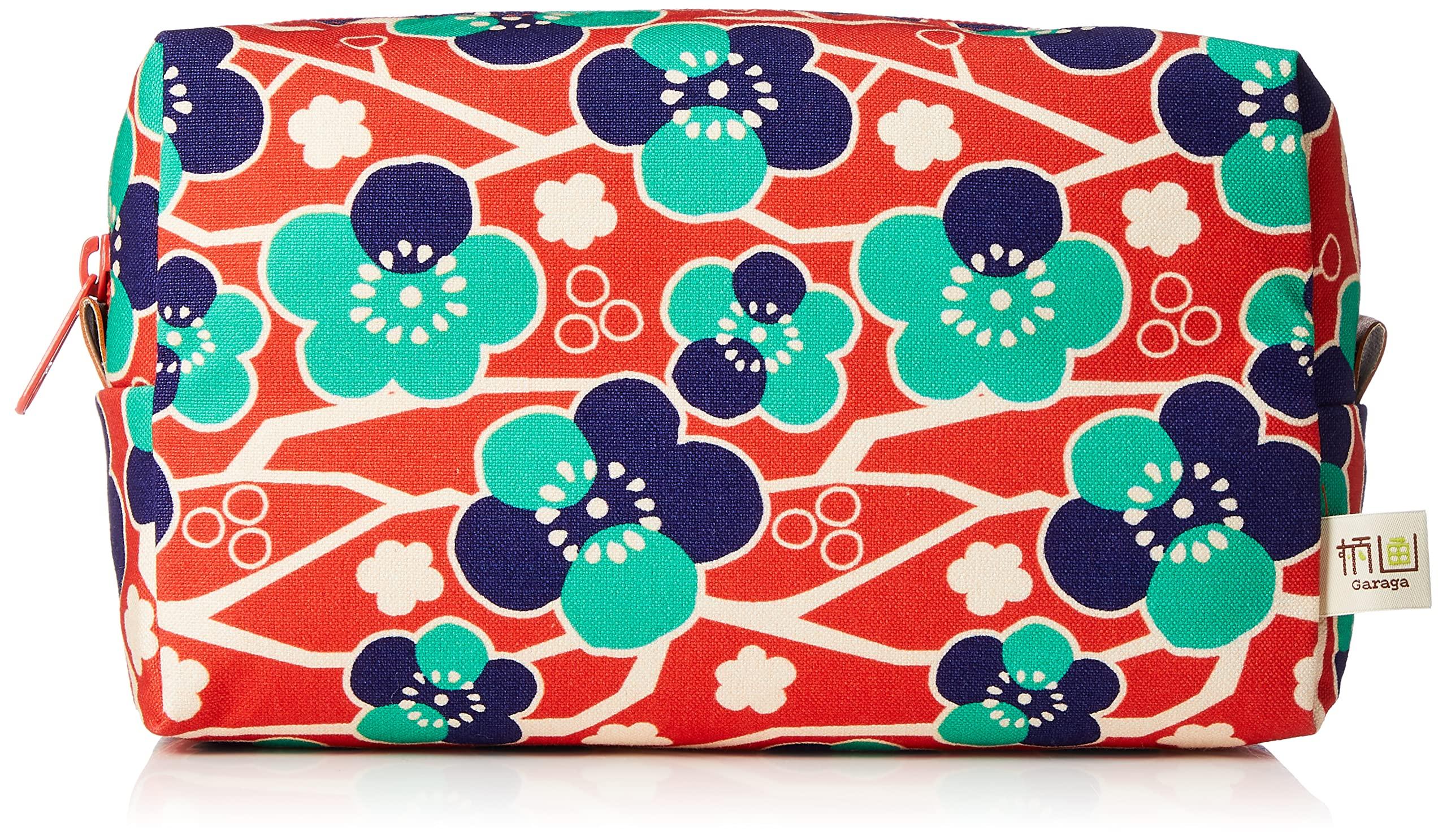 

[ARROWS&Company Ltd.] Cosmetic Bag GU-5 Canvas Pouch Large UME Red
