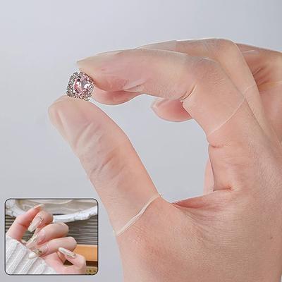 100/200 stuks Nail Art Vingerbeschermhoes Rubber Antislip Antistatische Vingerlingen Wegwerp Latex Vingerhoes Nail Art Tool